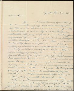 Thumbnail for Letter from Amos Farnsworth, Groton, [Mass.], to Anne Warren Weston, April 4, 1842