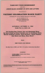 Flyer: Victory Celebration Block Party