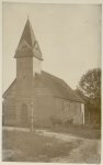 [Exterior view of wooden church]