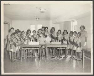 Girl Scout Troop #277 at a Candle Lighting Ceremony