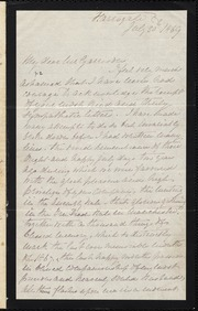 Letter to] My Dear Mr. Garrison [manuscript