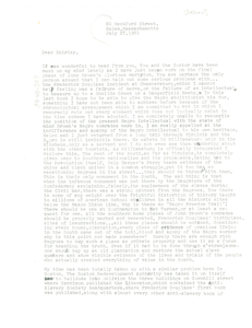 Letter from Truman Nelson to Shirley Graham