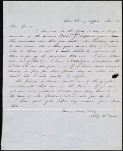 Letter from Abby Kelley Foster, Anti-Slavery Office, [Boston?], to Anne Warren Weston, Mar. 21, [1860?]