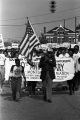 Marchers during the 20th anniversary reenactment of the Selma to Montgomery March in Selma, Alabama.