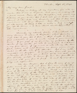 Letter from William Lloyd Garrison, Boston, [Mass.], to Elizabeth Pease Nichol, Sept. 16, 1841