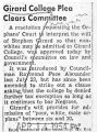 Girard College plea clears committee