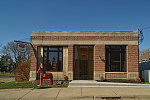 A small bank in Scandia, Minnesota, a small community on the site of the state's first Swedish settlements (among what would be hundreds to which Scandinavians emigrated in the mid-1800s). Outside stands a large dala horse. These are quintessential Swedish decorative handicrafts that trace to the Swedish province of Darlana