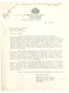 Letter from Alpha Kappa Alpha Sorority to W. E. B. Du Bois