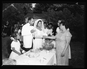 Mrs. Barbara Jackson-Hughes (Wedding Album) May 22-1959 [from enclosure] [black-and-white cellulose acetate photonegative]