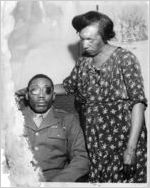 Isaac Woodard and mother portrait, South Carolina, July 12, 1946