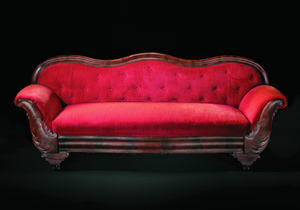 Mahogany sofa from the home of Robert Smalls