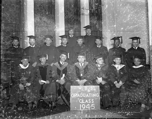 Washington Baptist Seminary graduating class [acetate film photonegative]