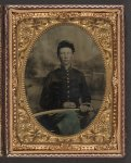 [Unidentified young soldier in Union uniform with artillery saber]