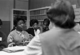 Women attending meeting.