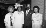 Thumbnail for Alpha Kappa Alpha Sorority award event attendees posing together, Los Angeles, 1986