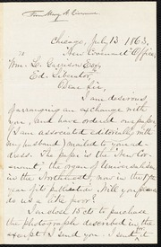 Letter to] Dear Sir [manuscript