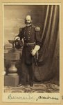 [Brig. Gen. Ambrose E. Burnside, full-length studio portrait, standing, facing slightly left, wearing military uniform]