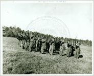 Plainclothesmen from Mississippi stand in the street waiting to turn James Meredith away