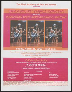 Program: Boka Ndeye Dance Concert