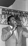 Man Making a Speech, Los Angeles, 1987