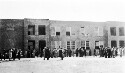 4,000th Rosenwald School. Sent by W.D. Gresham to Jackson Davis. Unidentified people. Berry O'Kelly High School