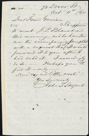 Letter to] Dear Friend Garrison [manuscript