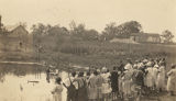 African American church members at a baptism in Lowndesboro, Alabama.