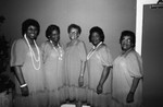 Blue Angel members posing for a group portrait, Los Angeles, 1985