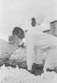 Viola Bradford on a float at George Washington Carver High School in Montgomery, Alabama, before a homecoming parade.