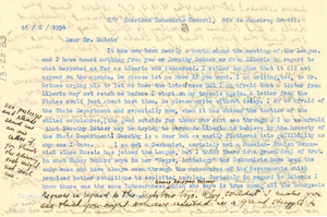 Letter from Anna M. Graves to W. E. B. Du Bois