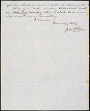 Letter to] Rev. A. A. Phelps, Dear Sir [manuscript