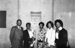 Group at building dedication