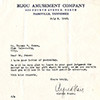 Letter to Thomas Elsa Jones, President of Fisk University from Bijou Amusement Company President Alfred Starr