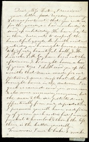 Letter to] Dear Miss Weston [manuscript