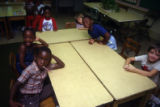 Students sitting in classroom