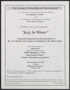 Flyer: Jazz in Winter