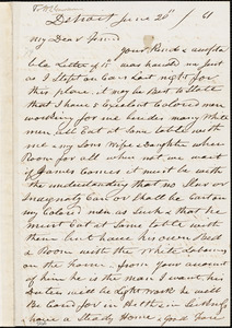 Letter from Hamilton Willis, Detroit, [Michigan], to William Lloyd Garrison, [18]61 June 20