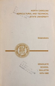 Graduate School Bulletin [1979-1980]