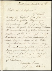 Letter to] Dear Mrs. Chapman [manuscript