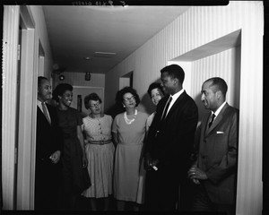 Sidney Poitier at Industrial Bank [of Washington], May 1964 [cellulose acetate photonegative]