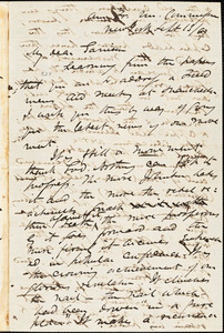 Letter from James Miller M'Kim, New York, [New York], to William Lloyd Garrison, [18]67 Sept[ember] 13