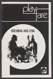 Thumbnail for Theatre program for Boesman and Lena