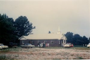 Thumbnail for Antioch Church, Blue Mountain, Miss.: rebuilt after an arson attack