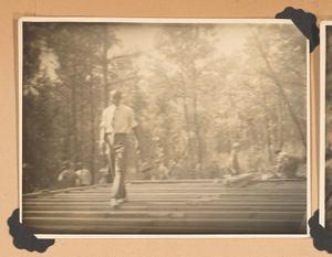 Photograph of men working at a Boy Scouts camp, Georgia