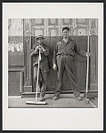 Eddie Grant and Cleveland Sims, Washington Street maintenance men for the New York City Department of Urban Renewal