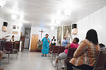 Thumbnail for Night service, Emmanuel Church of God in Christ, SE corner of W. 118th St. at Frederick Douglass, Harlem, 2010