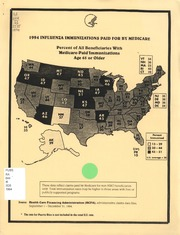 Influenza immunizations paid for by Medicare : percent of ... beneficiaries with Medicare-paid immunizations, age 65 or older