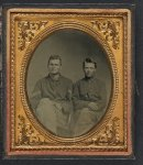 [Two unidentified soldiers in Union uniforms; one soldier wears corporal's chevrons]