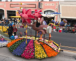 "Follow Your Dreams" float, designed by the Phoenix Decorating Company, in the 124th Rose Parade, Pasadena, California