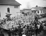 Float in an African American Mardi Gras parade in Mobile, Alabama.